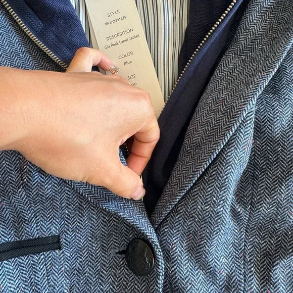 Veronica Beard Gia Peak Lapel Jacket - Picture 6 of 6